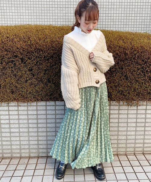 apres jour（アプレジュール）の「花柄プリーツスカート【ZOZOTOWN限定アイテム】（スカート・レディース・ブラック/ライトグリーン/アイボリー/その他/ライトベージュ・フリー）」の13枚目の写真