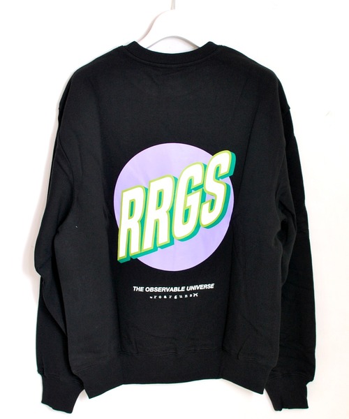 R.R.G.S（アールアールジーエス）の「LOGO SWEAT（スウェット・メンズ・ブラック/グレー/サックスブルー・MEDIUM/LARGE/X-LARGE）」の2枚目の写真