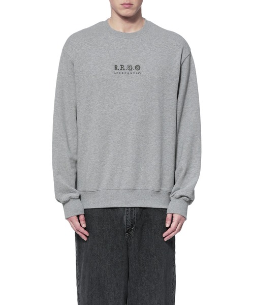 R.R.G.S（アールアールジーエス）の「LOGO SWEAT（スウェット・メンズ・ブラック/グレー/サックスブルー・MEDIUM/LARGE/X-LARGE）」の4枚目の写真