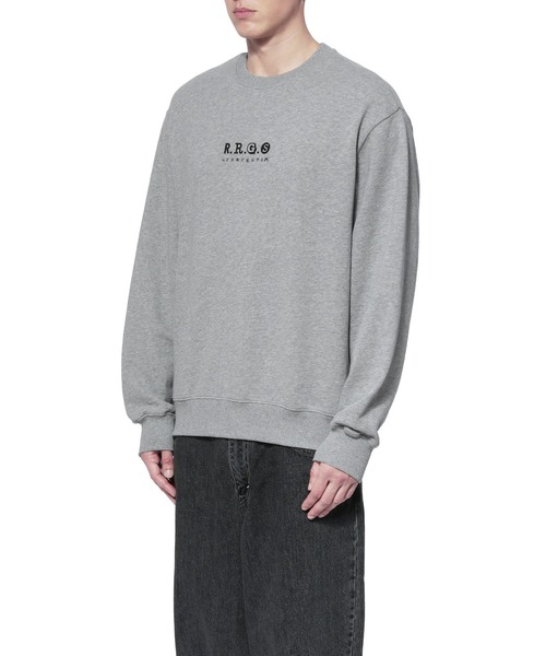 R.R.G.S（アールアールジーエス）の「LOGO SWEAT（スウェット・メンズ・ブラック/グレー/サックスブルー・MEDIUM/LARGE/X-LARGE）」の5枚目の写真