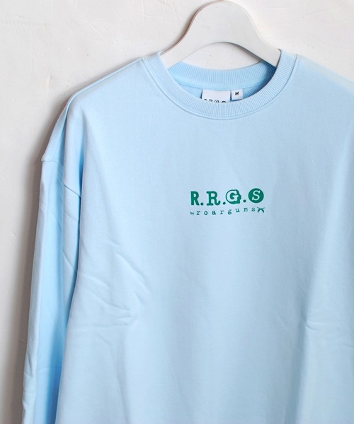 R.R.G.S（アールアールジーエス）の「LOGO SWEAT（スウェット・メンズ・ブラック/グレー/サックスブルー・MEDIUM/LARGE/X-LARGE）」の10枚目の写真