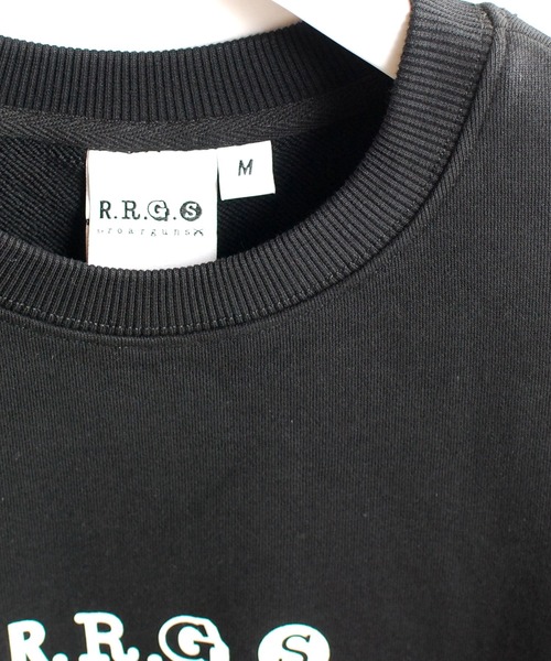 R.R.G.S（アールアールジーエス）の「LOGO SWEAT（スウェット・メンズ・ブラック/グレー/サックスブルー・MEDIUM/LARGE/X-LARGE）」の19枚目の写真