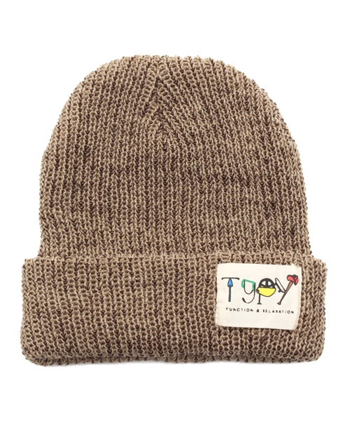 CIAOPANIC TYPY(チャオパニックティピー)の「KIDSリブニットワッチA(ニットキャップ/ビーニー・キッズ・チャコールグレー/グレー/マスタード/オリーブ/ロイヤルブルー/ピンク/ネイビー/ベージュ・FREE)」の4枚目の写真