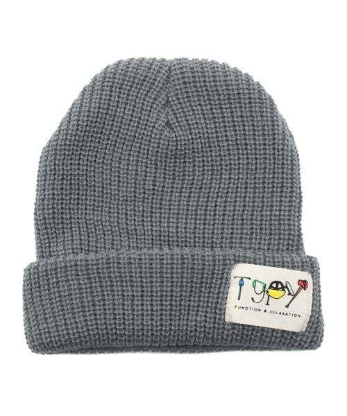 CIAOPANIC TYPY(チャオパニックティピー)の「KIDSリブニットワッチA(ニットキャップ/ビーニー・キッズ・チャコールグレー/グレー/マスタード/オリーブ/ロイヤルブルー/ピンク/ネイビー/ベージュ・FREE)」の3枚目の写真