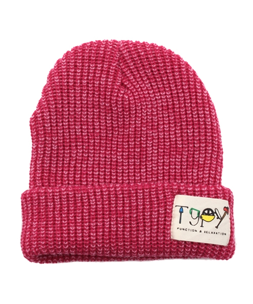 CIAOPANIC TYPY(チャオパニックティピー)の「KIDSリブニットワッチA(ニットキャップ/ビーニー・キッズ・チャコールグレー/グレー/マスタード/オリーブ/ロイヤルブルー/ピンク/ネイビー/ベージュ・FREE)」の1枚目の写真