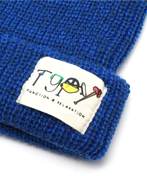 CIAOPANIC TYPY(チャオパニックティピー)の「KIDSリブニットワッチA(ニットキャップ/ビーニー・キッズ・チャコールグレー/グレー/マスタード/オリーブ/ロイヤルブルー/ピンク/ネイビー/ベージュ・FREE)」の10枚目の写真