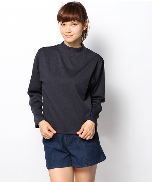 Kastane（カスタネ）の「【Kastane】ハイネックプルオーバー（Tシャツ/カットソー・レディース・ピンクベージュ/ネイビー/ダークブルー/オフホワイト/レッド/ブラック/ピンク・FREE）」の19枚目の写真