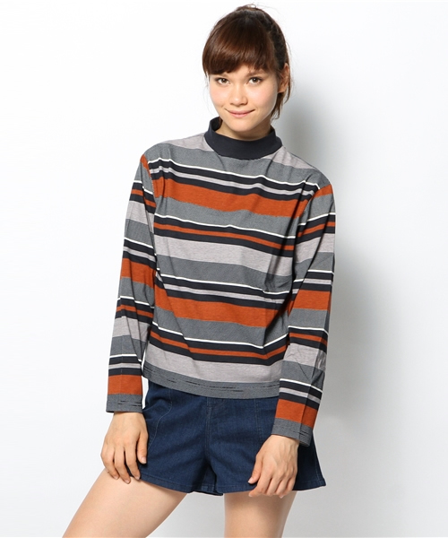 Kastane（カスタネ）の「【Kastane】ハイネックプルオーバー（Tシャツ/カットソー・レディース・ピンクベージュ/ネイビー/ダークブルー/オフホワイト/レッド/ブラック/ピンク・FREE）」の12枚目の写真