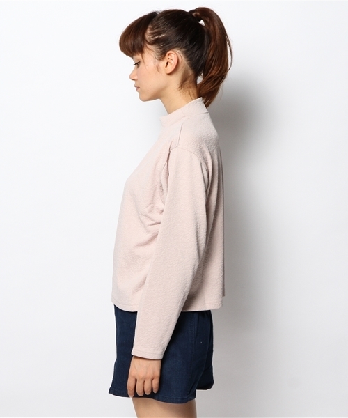 Kastane（カスタネ）の「【Kastane】ハイネックプルオーバー（Tシャツ/カットソー・レディース・ピンクベージュ/ネイビー/ダークブルー/オフホワイト/レッド/ブラック/ピンク・FREE）」の11枚目の写真