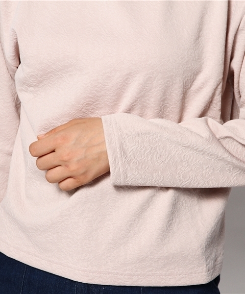 Kastane（カスタネ）の「【Kastane】ハイネックプルオーバー（Tシャツ/カットソー・レディース・ピンクベージュ/ネイビー/ダークブルー/オフホワイト/レッド/ブラック/ピンク・FREE）」の16枚目の写真