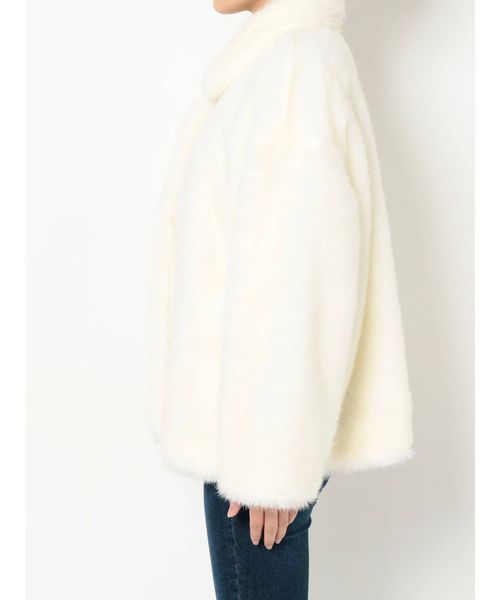 dazzlin（ダズリン）の「ダスティショートエコファーコート（その他アウター・レディース・パープル/ブラウン/オフホワイト・FREE）」の18枚目の写真