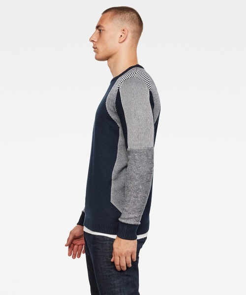 G-STAR（ジースター）の「3D Moto Knitted Sweater（ニット/セーター・メンズ・ネイビー・SMALL/MEDIUM/LARGE/X-SMALL）」の5枚目の写真