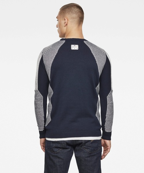 G-STAR（ジースター）の「3D Moto Knitted Sweater（ニット/セーター・メンズ・ネイビー・SMALL/MEDIUM/LARGE/X-SMALL）」の6枚目の写真