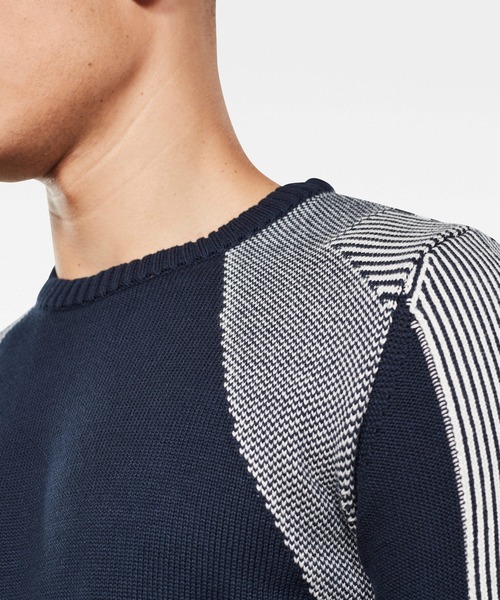 G-STAR（ジースター）の「3D Moto Knitted Sweater（ニット/セーター・メンズ・ネイビー・SMALL/MEDIUM/LARGE/X-SMALL）」の7枚目の写真