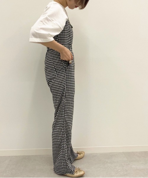 apres jour(アプレジュール)の「アソート柄サロペ【ZOZOTOWN限定アイテム】(サロペット/オーバーオール・レディース・ブラック/その他・SMALL/MEDIUM)」の4枚目の写真