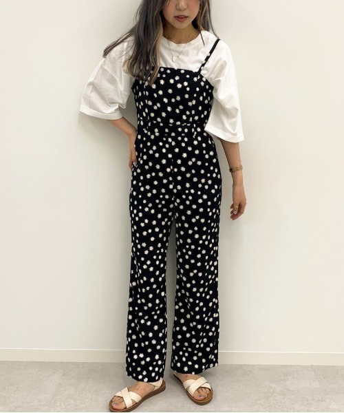 apres jour(アプレジュール)の「アソート柄サロペ【ZOZOTOWN限定アイテム】(サロペット/オーバーオール・レディース・ブラック/その他・SMALL/MEDIUM)」の6枚目の写真