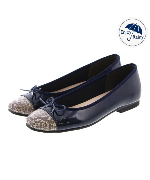 JELLY BEANS（ジェリービーンズ）の「【WEB限定】【レイン対応】コンビトゥレインバレエ(303-7371)JELLY BEANS(ジェリービーンズ)（レインシューズ・レディース・ブラック/アイボリー/ベージュ/ネイビー/ラベンダー・23/24.5/23.5/22.5/24）」の9枚目の写真