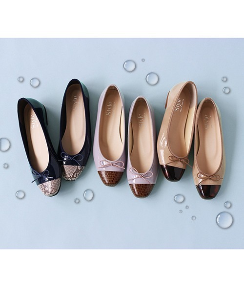 JELLY BEANS（ジェリービーンズ）の「【WEB限定】【レイン対応】コンビトゥレインバレエ(303-7371)JELLY BEANS(ジェリービーンズ)（レインシューズ・レディース・ブラック/アイボリー/ベージュ/ネイビー/ラベンダー・23/24.5/23.5/22.5/24）」の20枚目の写真