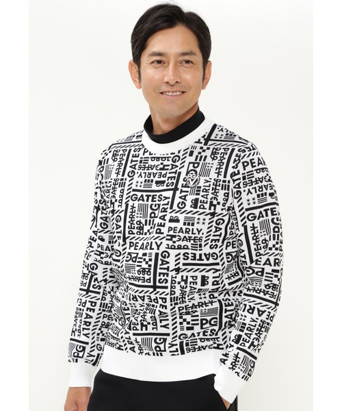 Gates パーリーゲイツ のファッション Logo Logo ロゴ柄 光栓ニット Black Gates トップス Pearly Series ニット セーター Pearly Pearly Gates パーリーゲイツ のファッション Logo Logo ロゴ柄 光栓ニット Black Gates トップス Pearly Series ニット セーター Pearly Pearly