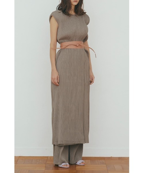 M_（エムアンダーバー）の「【M_】PLEATS ドレス（ワンピース