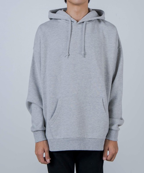 WEGO（ウィゴー）の「WEGO/裏起毛ヘビーウエイトビッグシルエットプルパーカー（パーカー・メンズ・オフホワイト/杢グレー/ブラック・LARGE/MEDIUM）」の10枚目の写真