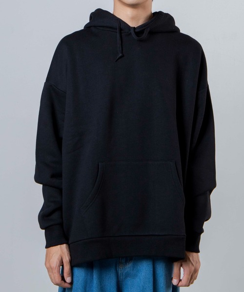 WEGO（ウィゴー）の「WEGO/裏起毛ヘビーウエイトビッグシルエットプルパーカー（パーカー・メンズ・オフホワイト/杢グレー/ブラック・LARGE/MEDIUM）」の5枚目の写真