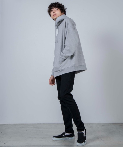 WEGO（ウィゴー）の「WEGO/裏起毛ヘビーウエイトビッグシルエットプルパーカー（パーカー・メンズ・オフホワイト/杢グレー/ブラック・LARGE/MEDIUM）」の20枚目の写真