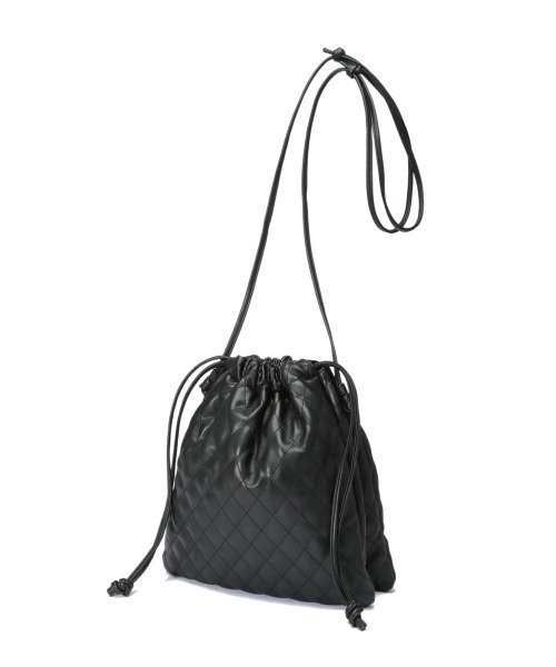 GLOBAL WORK（グローバルワーク）の「キルティング巾着BAG/923485（ショルダーバッグ・レディース・アイボリー/ブラック/ワインレッド・ONE SIZE）」の20枚目の写真