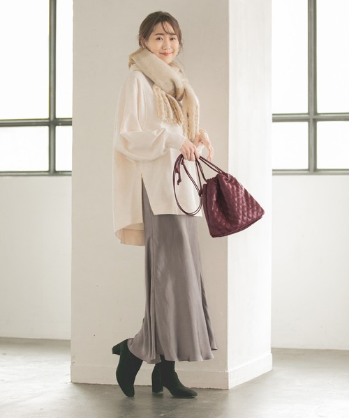 GLOBAL WORK（グローバルワーク）の「キルティング巾着BAG/923485（ショルダーバッグ・レディース・アイボリー/ブラック/ワインレッド・ONE SIZE）」の21枚目の写真