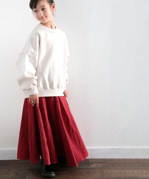 classicalelf(クラシカルエルフ)の「キッズ バックステッチ裏起毛スウェット(長袖)(スウェット・キッズ・ブラック/アイボリー/モカ/グレイッシュベージュ・130/140/150)」の16枚目の写真