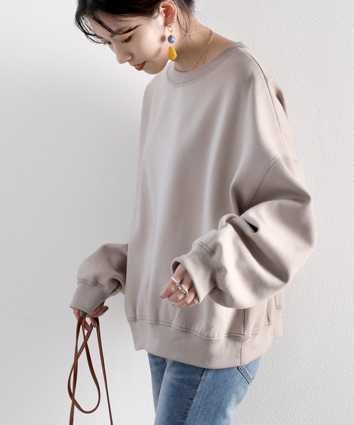 classicalelf(クラシカルエルフ)の「キッズ バックステッチ裏起毛スウェット(長袖)(スウェット・キッズ・ブラック/アイボリー/モカ/グレイッシュベージュ・130/140/150)」の8枚目の写真