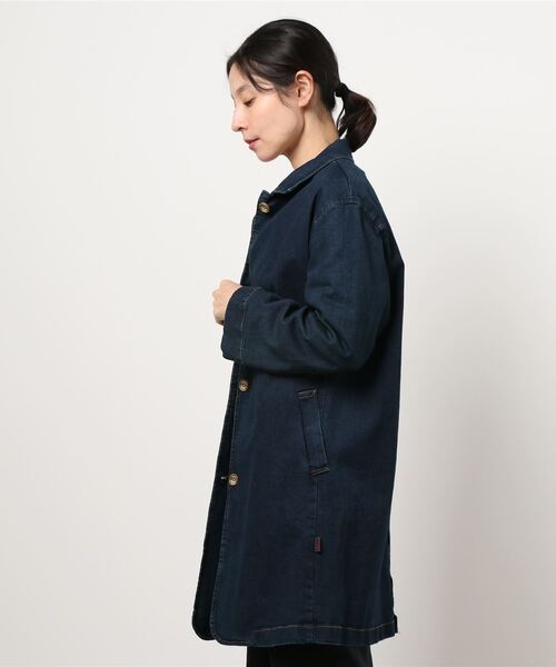 DECOY SINCE 1981（デコイシンスイチキュウハチイチ）の「デニムコート（ステンカラーコート・レディース・ネイビー・11号/9号/13号）」の3枚目の写真