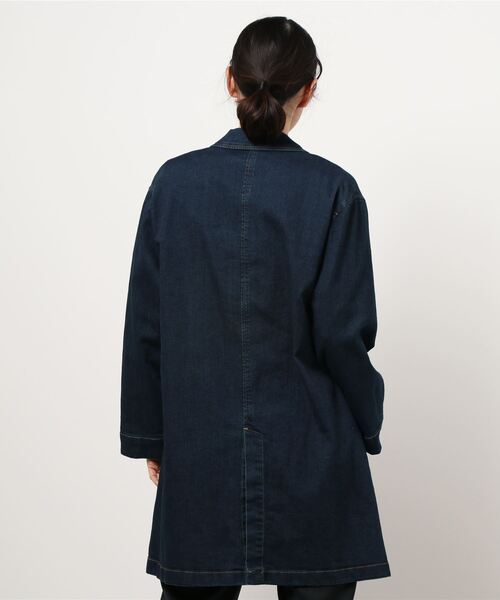 DECOY SINCE 1981（デコイシンスイチキュウハチイチ）の「デニムコート（ステンカラーコート・レディース・ネイビー・11号/9号/13号）」の2枚目の写真