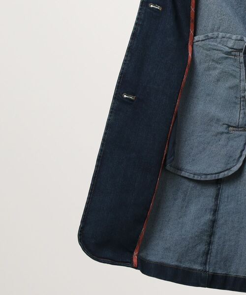 DECOY SINCE 1981（デコイシンスイチキュウハチイチ）の「デニムコート（ステンカラーコート・レディース・ネイビー・11号/9号/13号）」の4枚目の写真