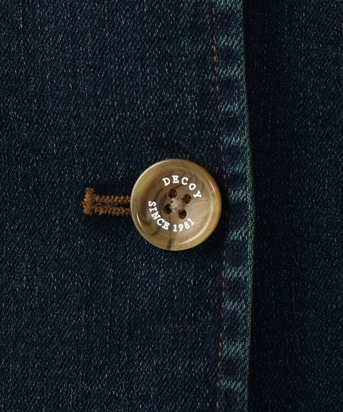 DECOY SINCE 1981（デコイシンスイチキュウハチイチ）の「デニムコート（ステンカラーコート・レディース・ネイビー・11号/9号/13号）」の8枚目の写真