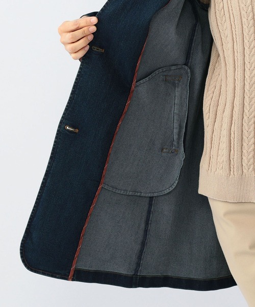DECOY SINCE 1981（デコイシンスイチキュウハチイチ）の「デニムコート（ステンカラーコート・レディース・ネイビー・11号/9号/13号）」の14枚目の写真
