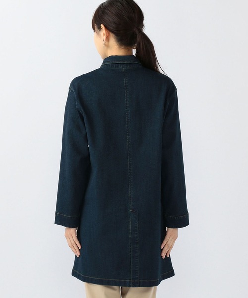 DECOY SINCE 1981（デコイシンスイチキュウハチイチ）の「デニムコート（ステンカラーコート・レディース・ネイビー・11号/9号/13号）」の6枚目の写真