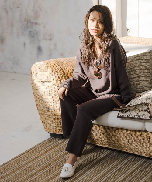 BAYFLOW（ベイフロー）の「コットンキモウニットプルオーバー（ニット/セーター・レディース・ライトブルー/グレー/チャコール・FREE）」の15枚目の写真