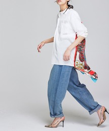 NOISE MAKER | ハイウエストワイドテーパードデニム(デニムパンツ)