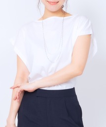 JETSET SOLO PLUS  | バイオシルケットマチ付き2WAYカットソー(Tシャツ/カットソー)