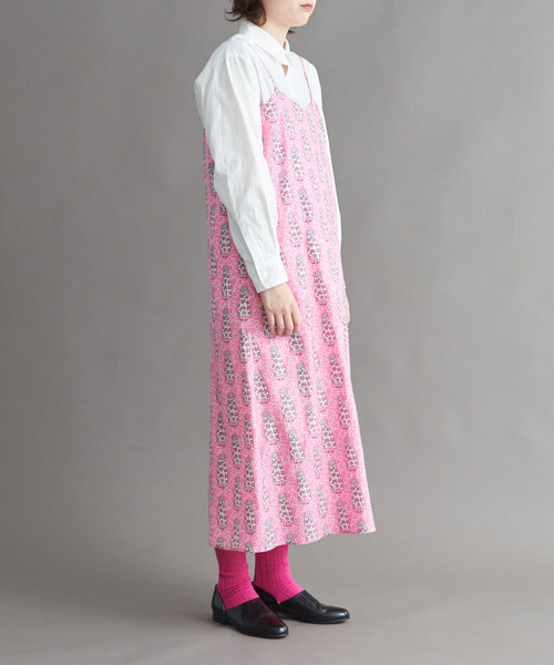 I am I in fact...（アイアムアイインファクト）の「●LOVERS プリント　キャミワンピース（ワンピース・レディース・ピンク/チャコールグレー・FREE）」の14枚目の写真