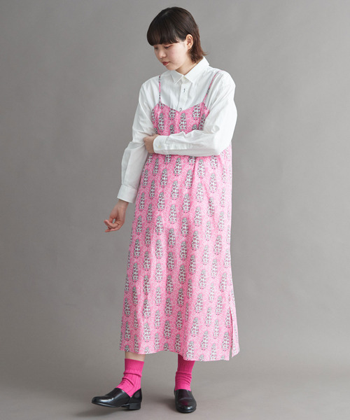 I am I in fact...（アイアムアイインファクト）の「●LOVERS プリント　キャミワンピース（ワンピース・レディース・ピンク/チャコールグレー・FREE）」の17枚目の写真