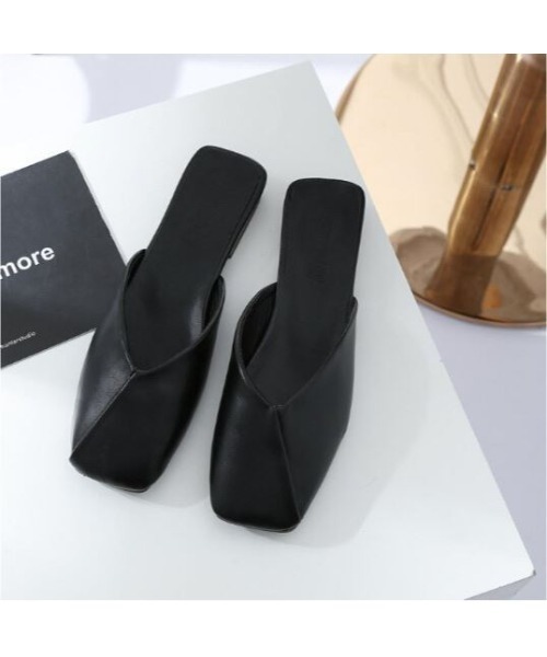 MAISON BREEZE（メゾンブリーズ）の「【MAISON BREEZE】ビンテージスクエアメゾンサンダル　6252297（サンダル・レディース・ホワイト/ブラウン/ブラック・37/38/36）」の3枚目の写真