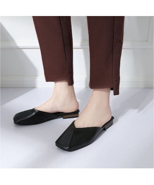 MAISON BREEZE（メゾンブリーズ）の「【MAISON BREEZE】ビンテージスクエアメゾンサンダル　6252297（サンダル・レディース・ホワイト/ブラウン/ブラック・37/38/36）」の6枚目の写真