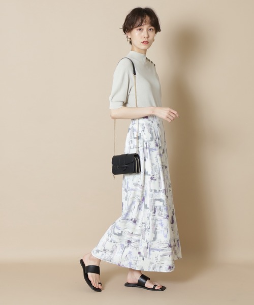 N.（N. Natural Beauty Basic）（エヌエヌナチュラルビューティーベーシック）の「◆ボリュームベルトチェーンミニショルダーバッグ（ショルダーバッグ・レディース・オフホワイト/ブラック/グリーン・ﾌﾘ-）」の12枚目の写真