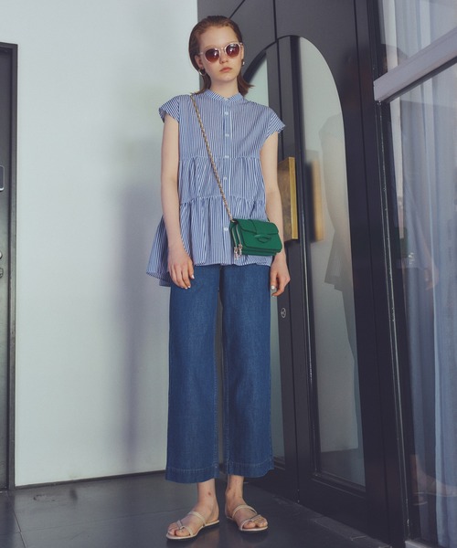 N.（N. Natural Beauty Basic）（エヌエヌナチュラルビューティーベーシック）の「◆ボリュームベルトチェーンミニショルダーバッグ（ショルダーバッグ・レディース・オフホワイト/ブラック/グリーン・ﾌﾘ-）」の21枚目の写真