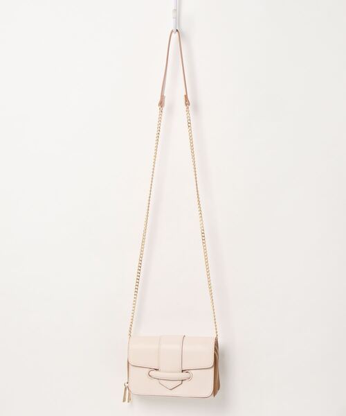 N.（N. Natural Beauty Basic）（エヌエヌナチュラルビューティーベーシック）の「◆ボリュームベルトチェーンミニショルダーバッグ（ショルダーバッグ・レディース・オフホワイト/ブラック/グリーン・ﾌﾘ-）」の14枚目の写真