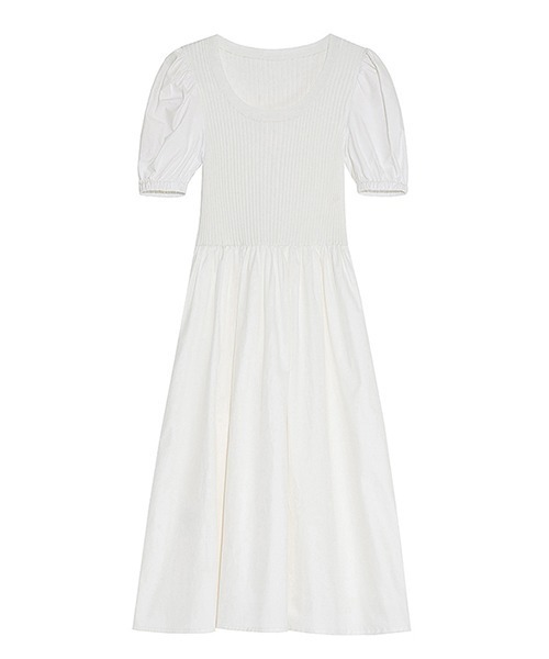 Fano Studios（ファノ ストゥディオズ）の「【Fano Studios】Puff sleeve knit dress FC21L049（ワンピース・レディース・ブラック/ホワイト・S/L/M）」の17枚目の写真