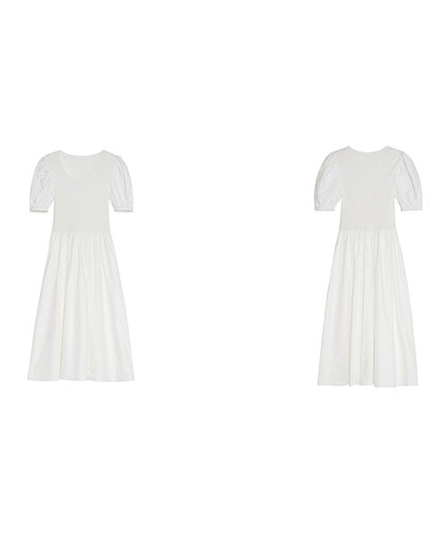 Fano Studios（ファノ ストゥディオズ）の「【Fano Studios】Puff sleeve knit dress FC21L049（ワンピース・レディース・ブラック/ホワイト・S/L/M）」の19枚目の写真