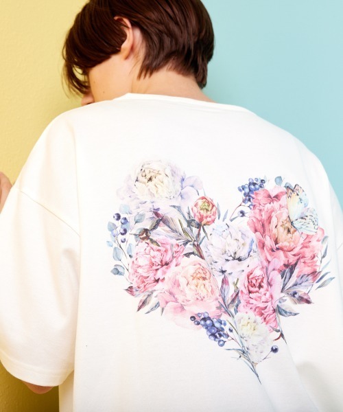 rehacer(レアセル)の「rehcaer : Heartful Made in Japan / " ハートフル " Tシャツ メイドインジャパン(Tシャツ/カットソー・メンズ・ブラック/ホワイト・LARGE/MEDIUM/SMALL)」の2枚目の写真